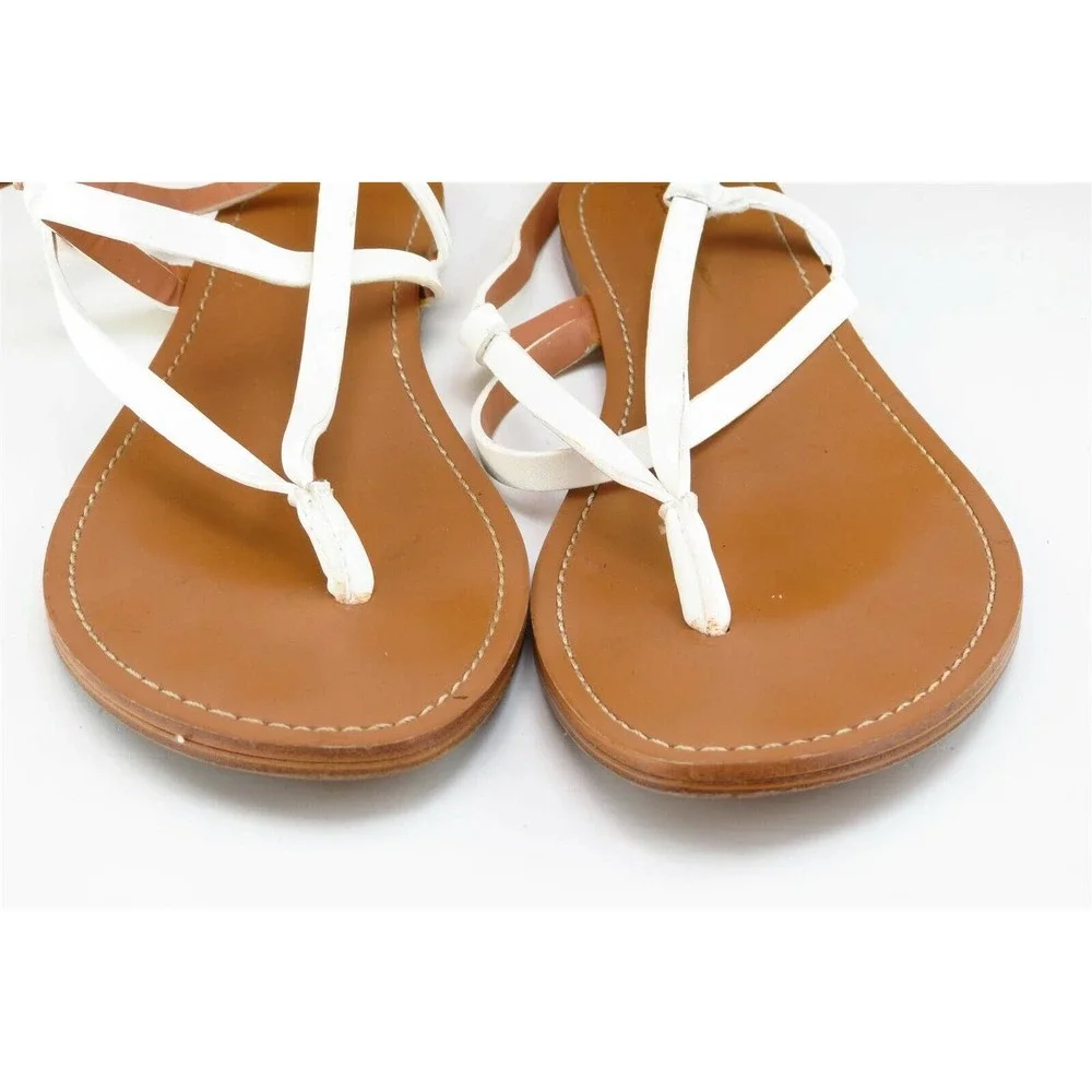 Pull&Bear Sz 39 M White‎ Strappy Synthetic Women Sandals